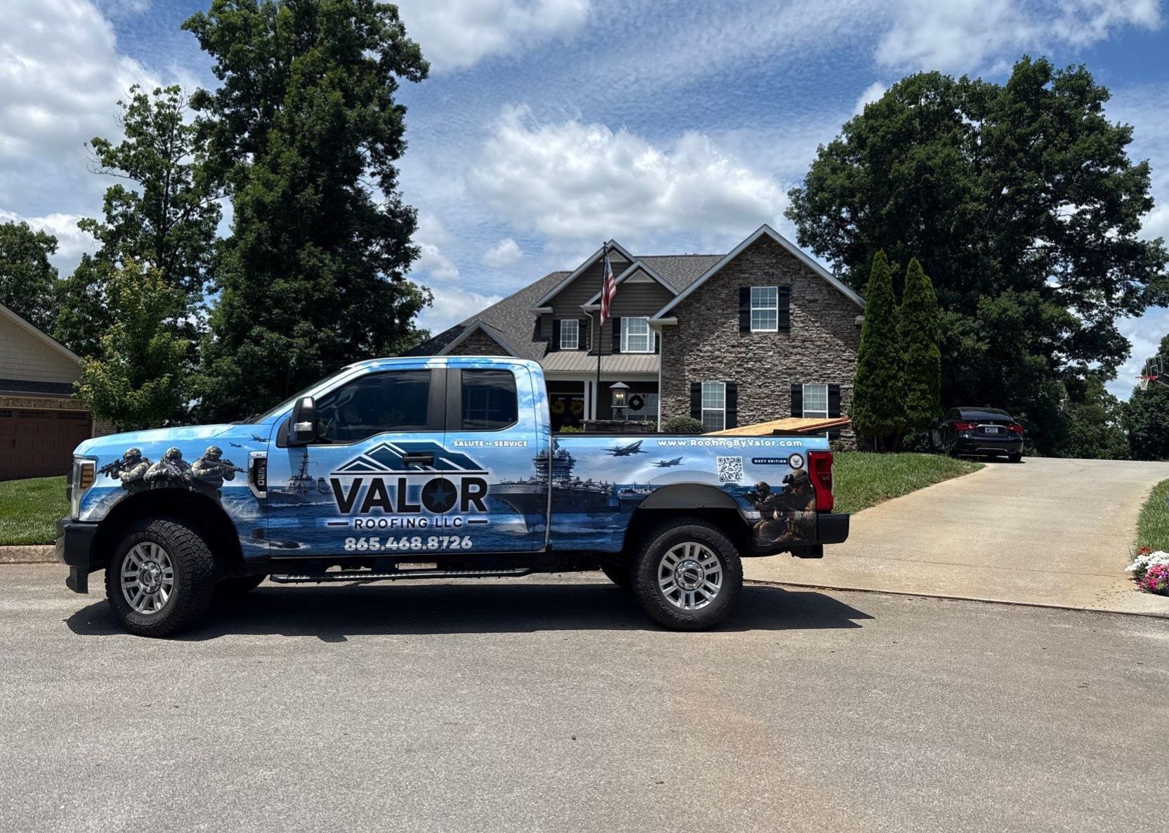 Completed Valor Roofing project in East Tennessee